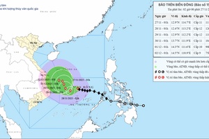 Thời tiết hôm nay (27-11): Bão số 15 giật cấp 14 hiện cách đảo Song Tử Tây khoảng 170km