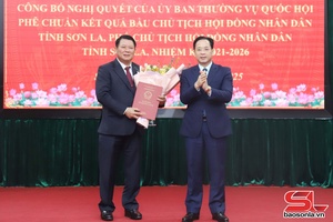 Công bố Nghị quyết phê chuẩn kết quả bầu Chủ tịch HĐND tỉnh và Phó Chủ tịch HĐND tỉnh Sơn La, nhiệm kỳ 2021-2026