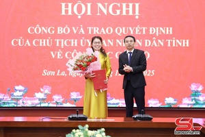 Công bố quyết định của Chủ tịch UBND tỉnh về công tác cán bộ