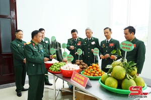 'Trưng bày sản phẩm nông sản an toàn tiêu biểu của hội viên cựu chiến binh