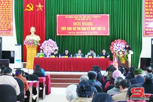 'Tổ đại biểu số 10, HĐND tỉnh khóa XV tiếp xúc cử tri xã Mai Sơn