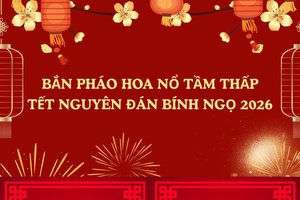 'Tổ chức bắn pháo hoa nổ tầm thấp Giao thừa tết Nguyên đán Bính Ngọ 2026