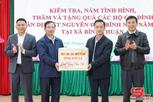 Đồng chí Giám đốc Sở Xây dựng nắm tình hình tại một số địa phương