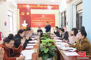 'Hiệp thương lần thứ hai lập danh sách sơ bộ những người ứng cử đại biểu HĐND phường Chiềng An