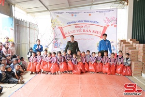 'Chương trình tình nguyện “Nắng về bản nhỏ” mang hơi ấm đến điểm trường Co Sung