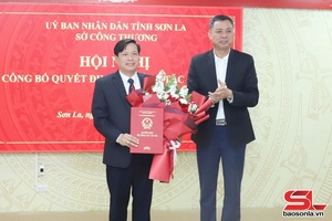 Công bố quyết định của Chủ tịch UBND tỉnh về công tác cán bộ tại Sở Công Thương