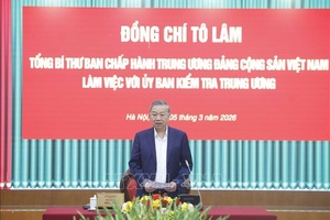 Tổng Bí thư Tô Lâm: Công tác kiểm tra, giám sát thi hành kỷ luật Đảng phải thực sự chuẩn mực, công tâm, không máy móc, cứng nhắc