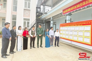 'Cử tri xã Huổi Một và Chiềng Khoong nhất trí cao với chương trình hành động của các ứng cử viên