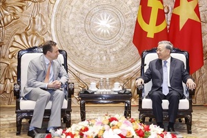 Tổng Bí thư Tô Lâm tiếp Chủ tịch kiêm Tổng giám đốc điều hành Tập đoàn GE Vernova (Hoa Kỳ)