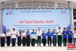 'Sôi nổi hội trại kỷ niệm 95 năm thành lập Đoàn TNCS Hồ Chí Minh