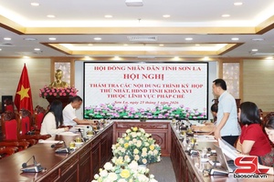 Thẩm tra các nội dung trình Kỳ họp thứ nhất, HĐND tỉnh khóa XVI thuộc lĩnh vực pháp chế