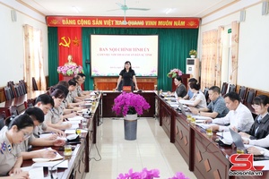 Ban Nội chính Tỉnh ủy làm việc với Đảng ủy, Cơ quan Thi hành án Dân sự tỉnh