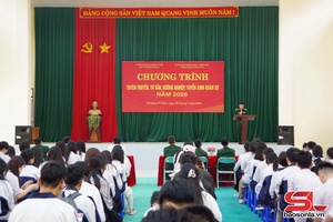 'Trường Sĩ quan Không quân tư vấn, hướng nghiệp, tuyển sinh tại tỉnh Sơn La