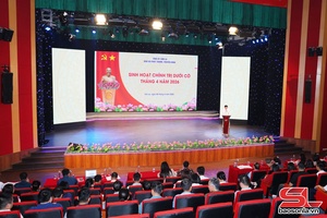 'Báo và Phát thanh, truyền hình Sơn La sinh hoạt chính trị dưới cờ tháng 4