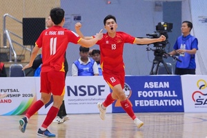 'Đội tuyển futsal Việt Nam đại thắng Australia, giành huy chương đồng