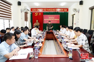 Thường trực Tỉnh ủy làm việc với Ban Thường vụ Đảng ủy xã Mường Chanh