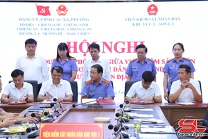 Viện Kiểm sát nhân dân khu vực 1 tỉnh Sơn La ký kết quy chế phối hợp với các địa phương