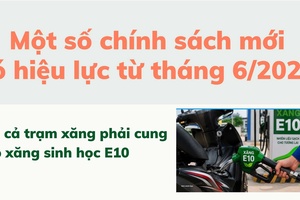 Một số chính sách mới có hiệu lực từ tháng 6/2026
