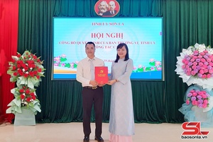 Hội nghị công bố quyết định của Ban Thường vụ Tỉnh ủy về công tác cán bộ