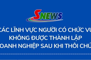 Các lĩnh vực người có chức vụ không được thành lập doanh nghiệp sau khi thôi chức