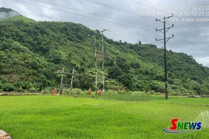 'Công ty Điện lực Sơn La khắc phục sự cố lưới điện do ảnh hưởng mưa lũ