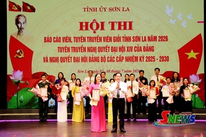 Hội thi báo cáo viên, tuyên truyền viên giỏi tỉnh Sơn La năm 2026 thành công tốt đẹp