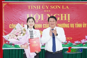 Hội nghị công bố quyết định của Ban Thường vụ Tỉnh ủy về công tác cán bộ
