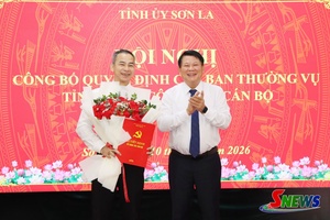 Hội nghị công bố Quyết định của Ban Thường vụ Tỉnh ủy về công tác cán bộ