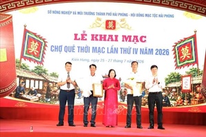'Khai mạc Chợ quê thời Mạc, tôn vinh sản phẩm OCOP Hải Phòng
