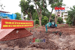 'Xuyên lễ tìm kiếm hài cốt liệt sĩ tại Công viên Lê Thị Riêng