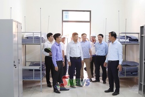 Kiểm tra công tác chuẩn bị khánh thành, khai giảng các trường nội trú xã Xuân Nha, Chiềng Sơn