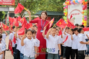 Hân hoan ngày khai giảng tại Trường Tiểu học Mường Bú