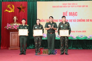 'Diễn tập phòng thủ dân sự, ứng phó cháy rừng và tìm kiếm cứu nạn xã Chiềng Sơ năm 2026