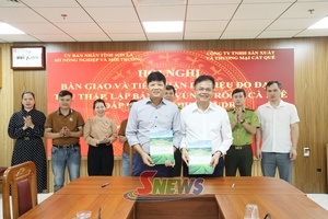 'Bàn giao và tiếp nhận dữ liệu đo đạc, thu thập, lập bản đồ vùng trồng cà phê đáp ứng quy định EUDR