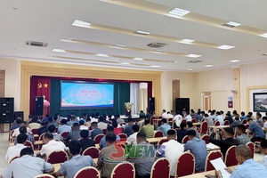 'Hội nghị bồi dưỡng kiến thức pháp luật, kỹ năng, nghiệp vụ cho hòa giải  viên ở cơ sở