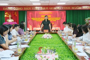 'Hội nghị thông qua dự thảo báo cáo kết quả kiểm tra đối với Đảng ủy Sở Tài chính