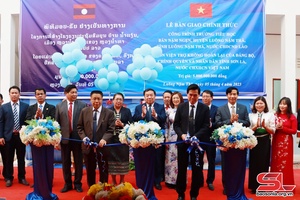 Zok luz tsêr yiaz trâu Yar cơưv tiểu học jok Nặm Ngẹn, huyện Luông Nậm Thà