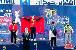 VĐV Sơn La cựt đảy 2 Huy chương căm nẳng Giải Pencak Silat Châu Á pì 2023