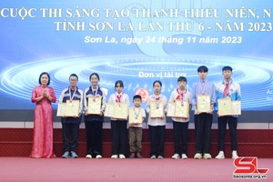 Winners of 6th provincial Innovation Contest for Youth and Children awarded