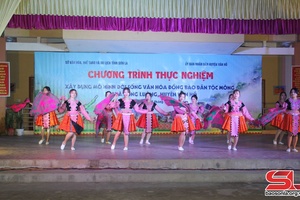 Model to build cultural life among Mong people experimented in Long Luong commune