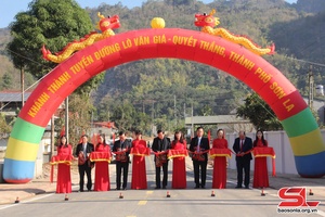 Son La city’s Lo Van Gia - Quyet Thang road inaugurated