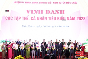 Moc Chau honours 77 outstanding collectives, individuals in emulation movements