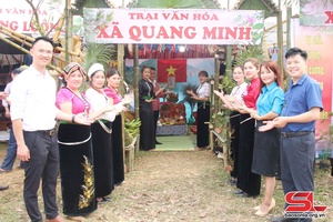 Van Ho Ban Flower Festival 2024: Impressive ethnic cultural camps