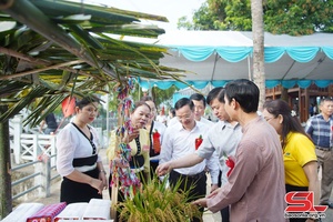 New rice celebration of Thai ethnic group in Quang Huy commune