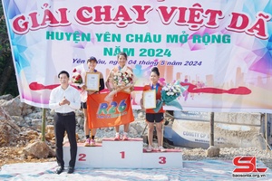 'Giải chạy việt dã mở rộng huyện Yên Châu năm 2024