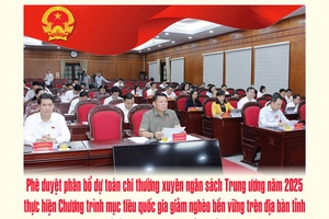 'Phê duyệt phân bổ dự toán chi thường xuyên ngân sách Trung ương năm 2025 thực hiện Chương trình mục tiêu quốc gia giảm nghèo bền vững trên địa bàn tỉnh