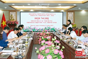 Thẩm tra các nội dung trình Kỳ họp thứ sáu, HĐND tỉnh khóa XV