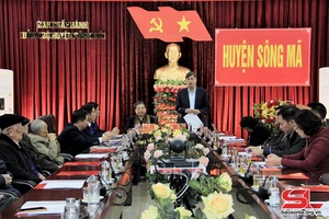 Thường trực Tỉnh ủy thăm, làm việc tại huyện Sông Mã