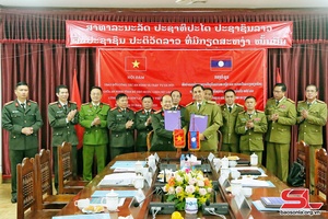 Tăng cường bảo đảm an ninh trật tự giữa Công an tỉnh Sơn La và Công an tỉnh Bò Kẹo