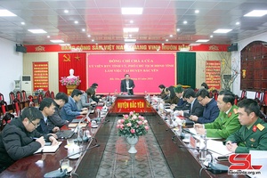 Đồng chí Phó Chủ tịch HĐND tỉnh làm việc tại huyện Bắc Yên